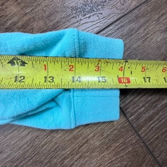 The North Face Girls Hooded Zip-Front Sweatshirt, Aqua, Logo, XS (6), Fall - Picture 7 of 10